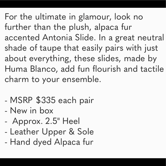 Huma Blanco pink rose fur slides Antonia cruelty free alpaca Peru handmade suede - Picture 9 of 16